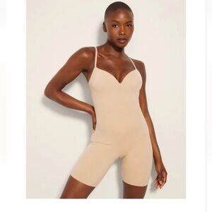 NEW Soma bliss cooling body shaper warm ember medium spanx wear nude